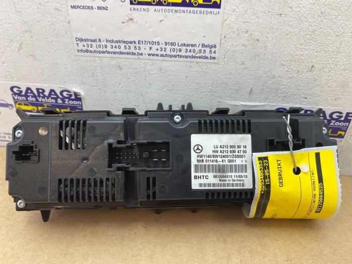 Heater control panel Mercedes E-Klasse