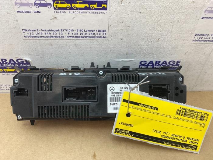 Kachel Bedieningspaneel Mercedes E-Klasse