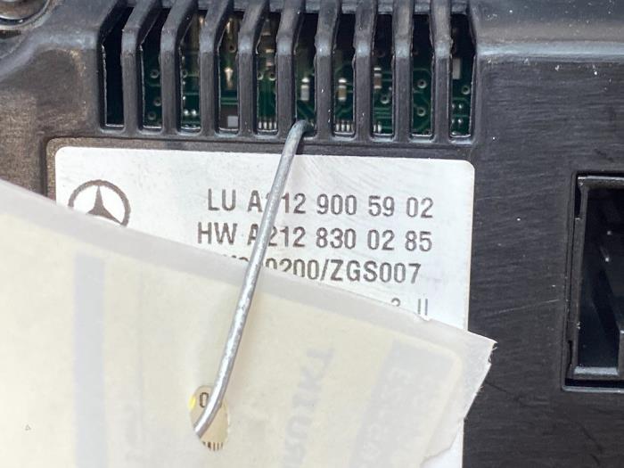 Panneau de commandes chauffage Mercedes E-Klasse