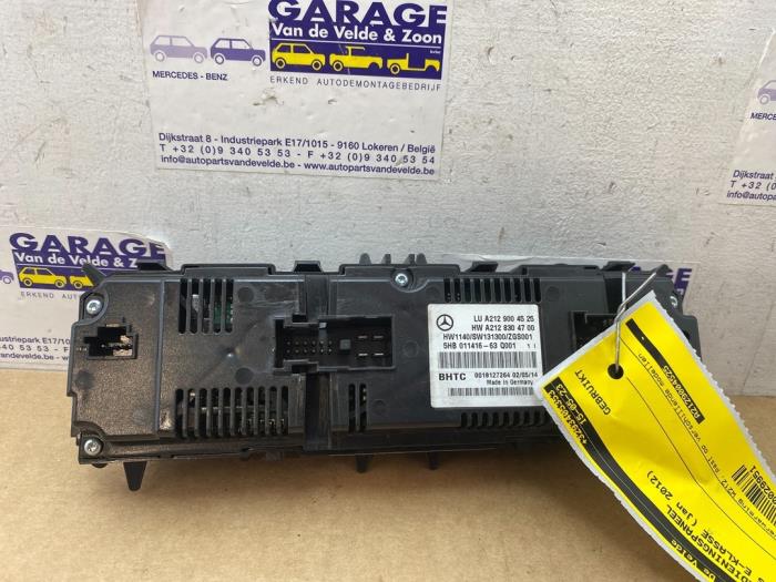 Heater control panel Mercedes E-Klasse