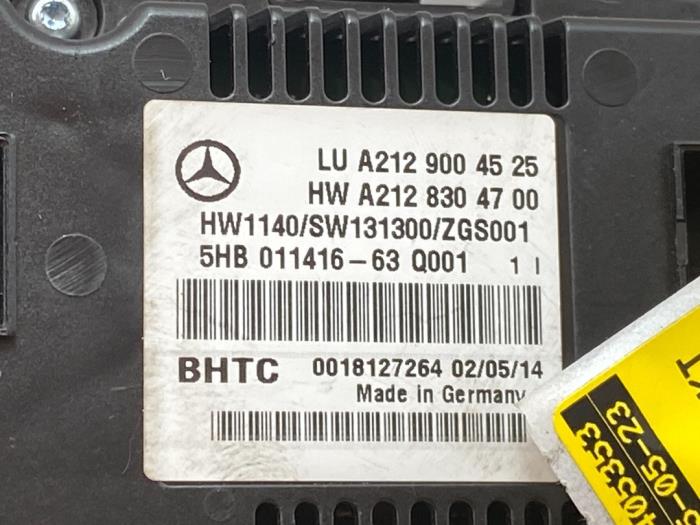 Heater control panel Mercedes E-Klasse