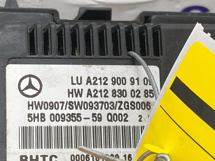 Panneau de commandes chauffage Mercedes E-Klasse