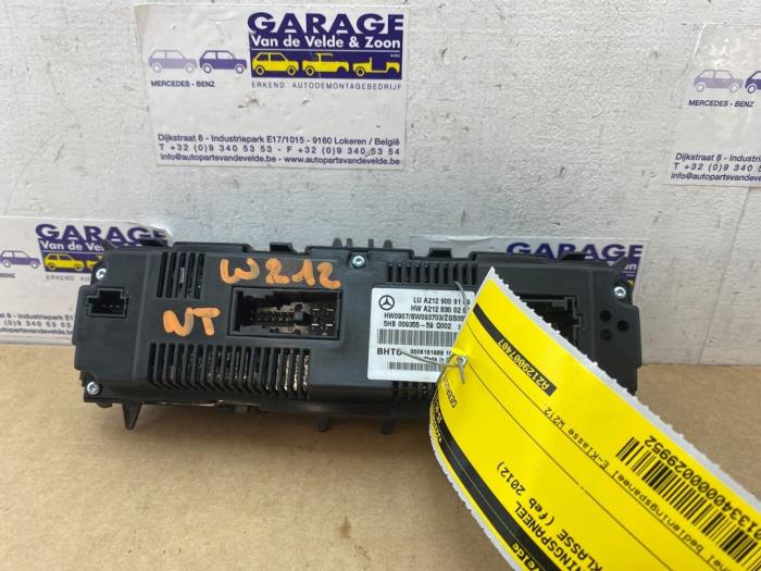 Panneau de commandes chauffage Mercedes E-Klasse