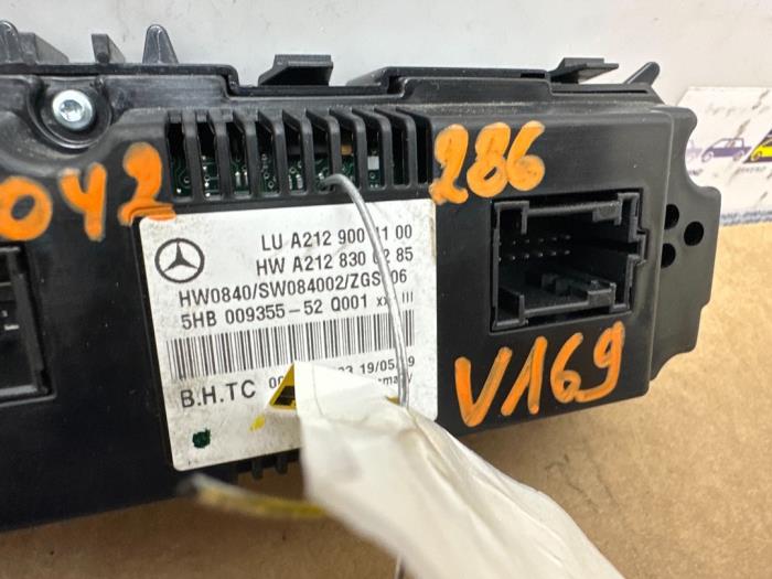 Panneau de commandes chauffage Mercedes E-Klasse