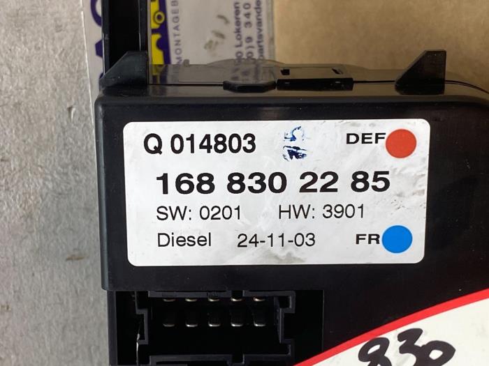 Panneau de commandes chauffage Mercedes A-Klasse