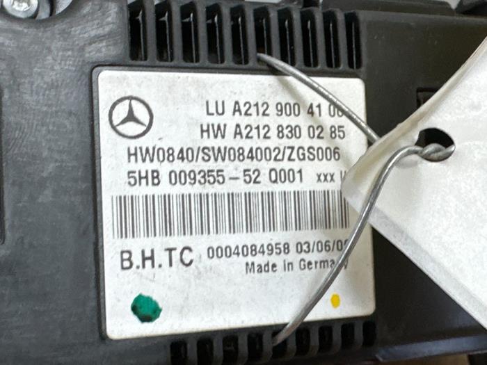 Heater control panel Mercedes E-Klasse