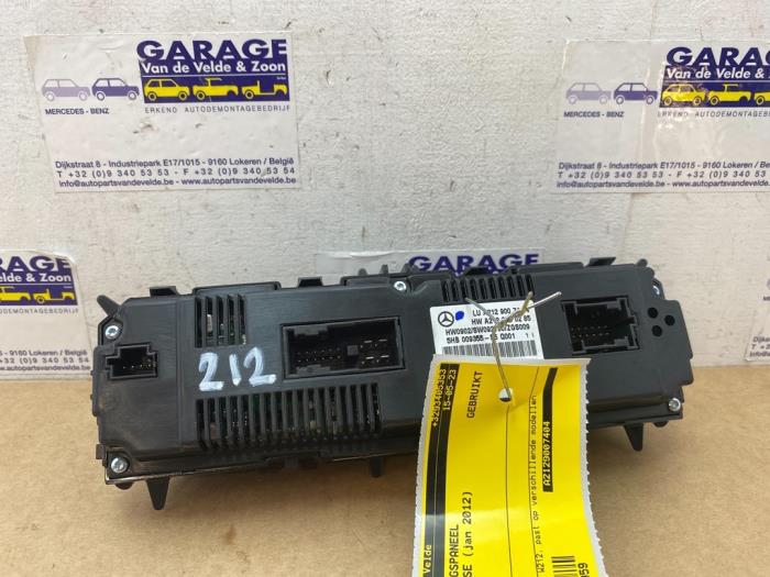 Heater control panel Mercedes E-Klasse