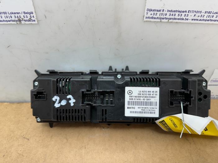 Panneau de commandes chauffage Mercedes E-Klasse
