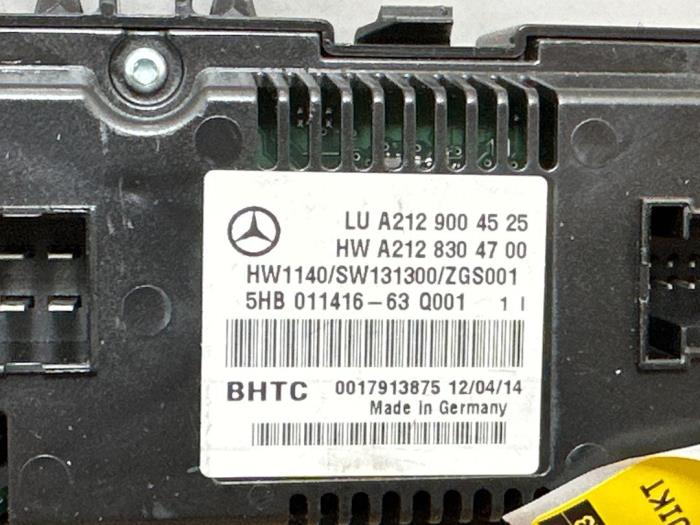 Panneau de commandes chauffage Mercedes E-Klasse