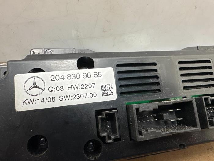 Panneau de commandes chauffage Mercedes C-Klasse