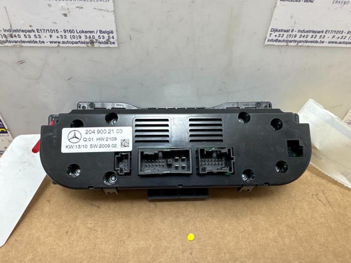 Heater control panel Mercedes C-Klasse