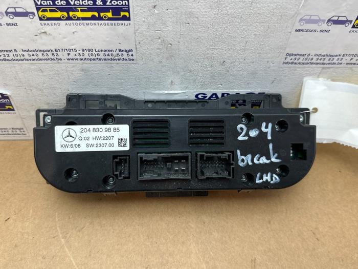 Panneau de commandes chauffage Mercedes C-Klasse