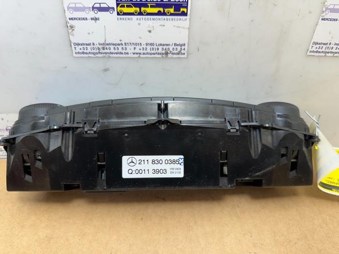 Panneau de commandes chauffage Mercedes E-Klasse