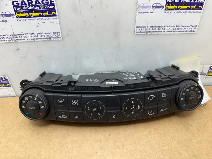 Panneau de commandes chauffage Mercedes E-Klasse