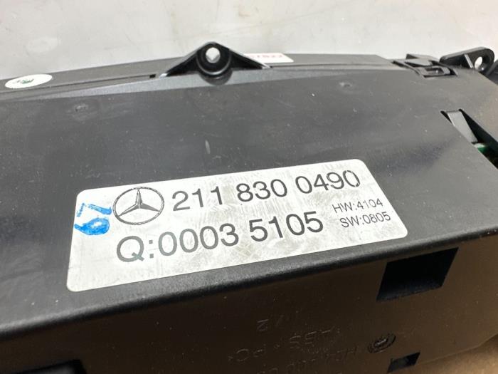 Panneau de commandes chauffage Mercedes E-Klasse