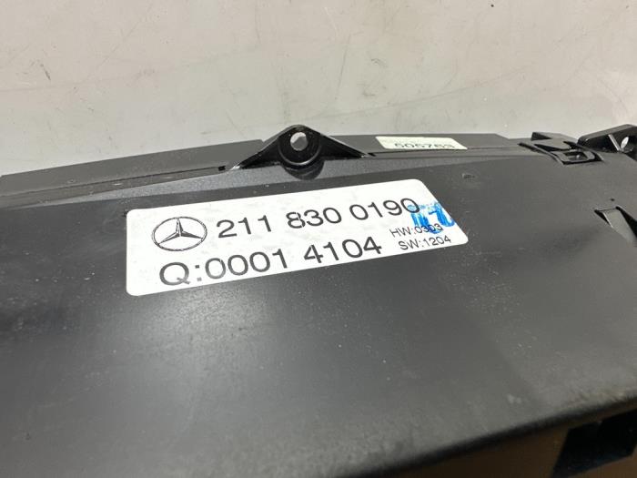 Heater control panel Mercedes E-Klasse