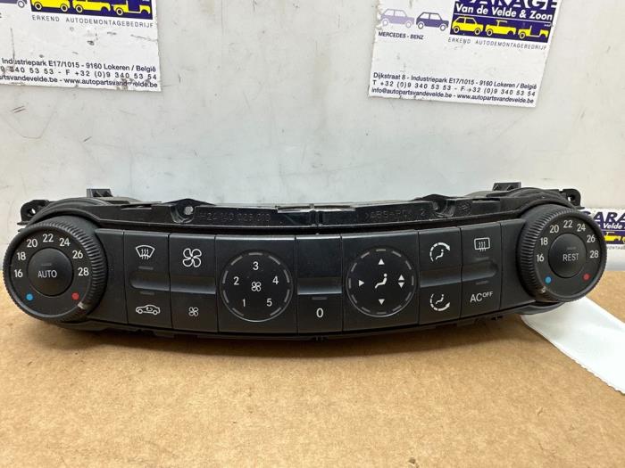 Heater control panel Mercedes E-Klasse