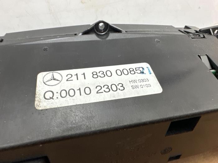 Panneau de commandes chauffage Mercedes E-Klasse