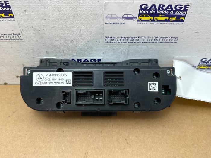 Panneau de commandes chauffage Mercedes C-Klasse