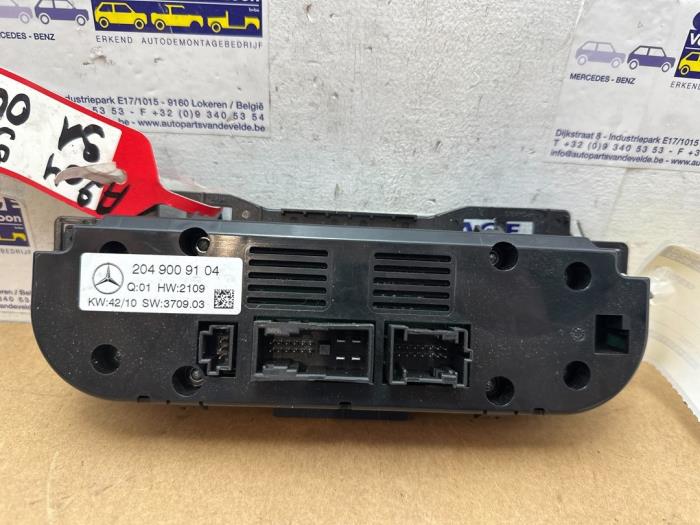 Panneau de commandes chauffage Mercedes C-Klasse