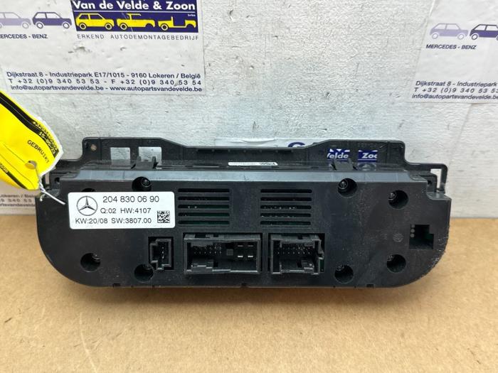 Heater control panel Mercedes C-Klasse