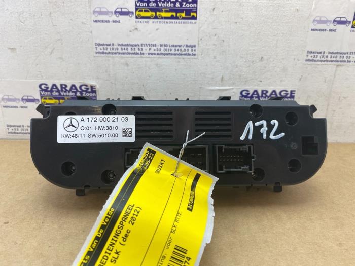 Panneau de commandes chauffage Mercedes SLK