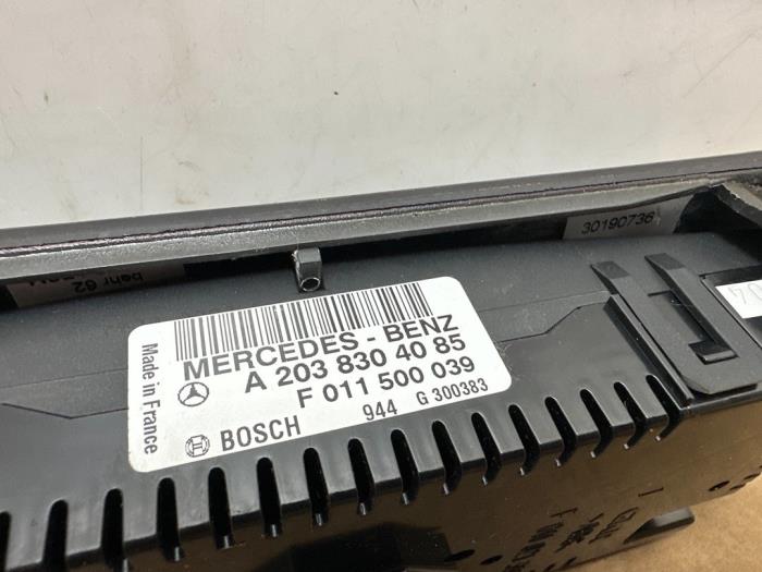 Panneau de commandes chauffage Mercedes C-Klasse