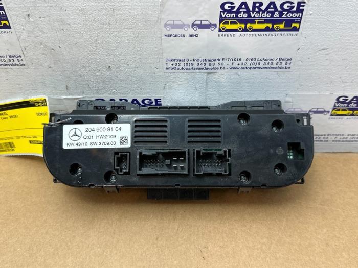 Panneau de commandes chauffage Mercedes C-Klasse
