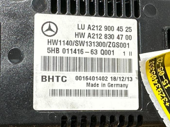 Panneau de commandes chauffage Mercedes E-Klasse