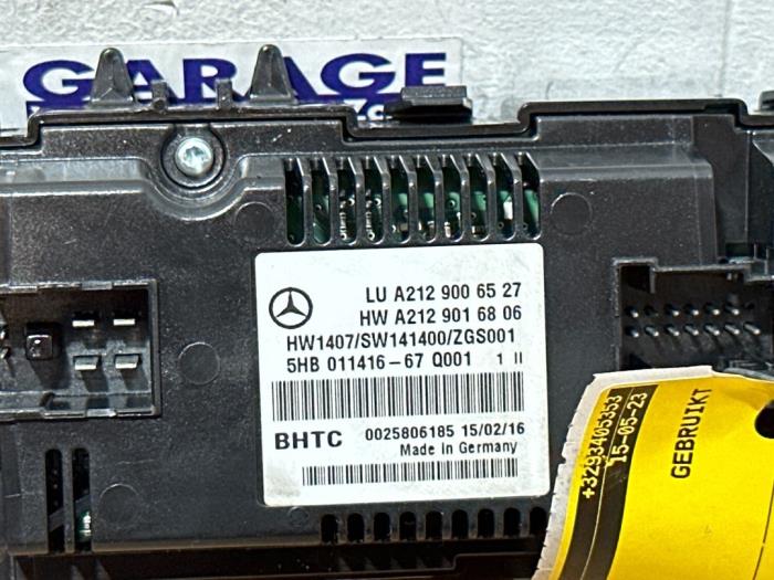 Panneau de commandes chauffage Mercedes E-Klasse