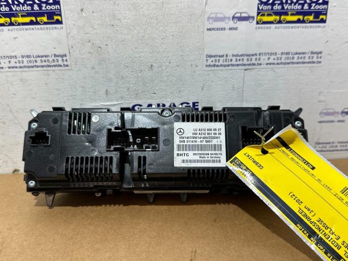 Panneau de commandes chauffage Mercedes E-Klasse