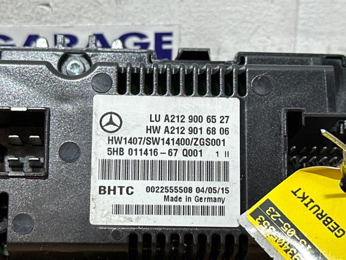 Panneau de commandes chauffage Mercedes E-Klasse