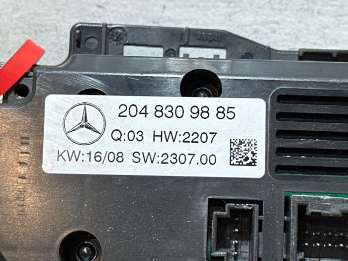 Panneau de commandes chauffage Mercedes C-Klasse