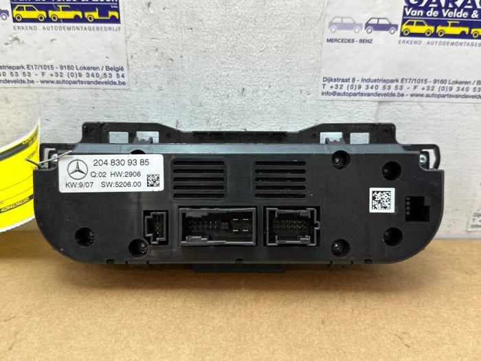 Panneau de commandes chauffage Mercedes C-Klasse