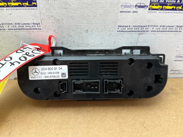 Heater control panel Mercedes C-Klasse