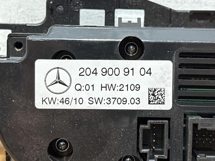 Panneau de commandes chauffage Mercedes C-Klasse