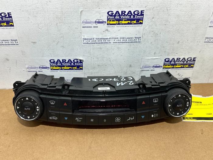 Heater control panel Mercedes E-Klasse