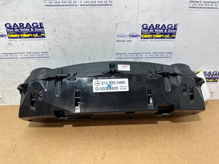 Panneau de commandes chauffage Mercedes E-Klasse