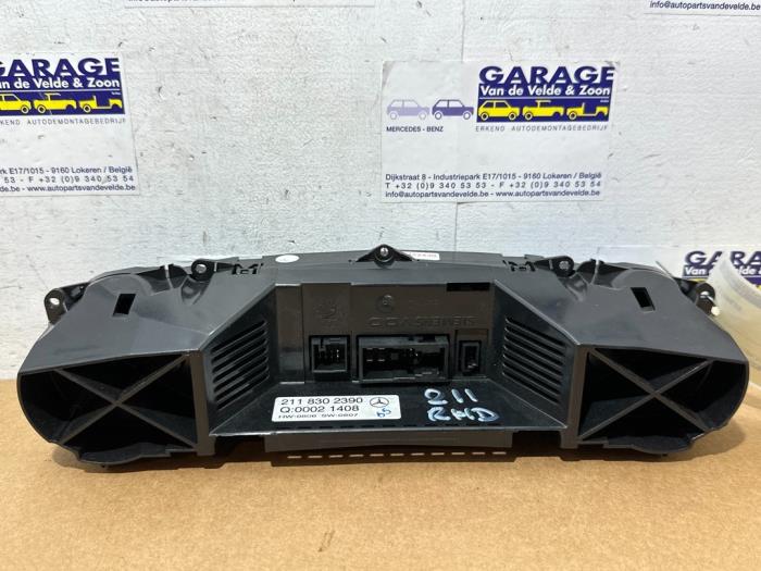 Panneau de commandes chauffage Mercedes E-Klasse