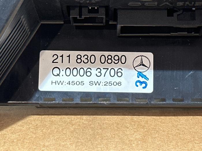Panneau de commandes chauffage Mercedes E-Klasse