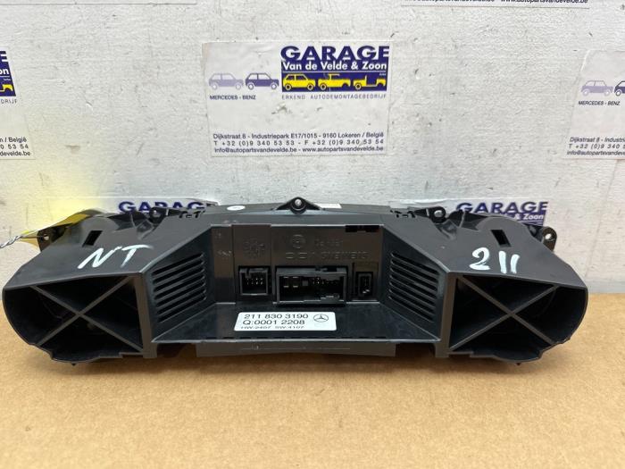 Panneau de commandes chauffage Mercedes E-Klasse
