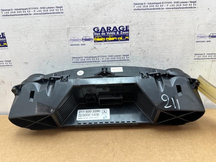 Panneau de commandes chauffage Mercedes E-Klasse