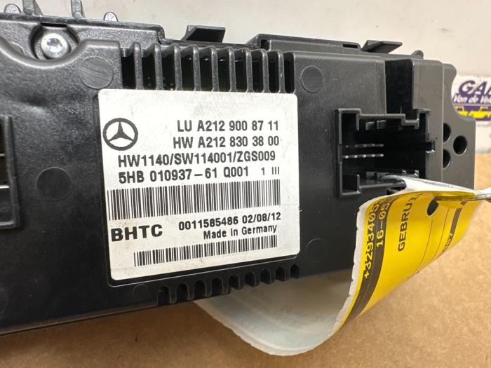 Panneau de commandes chauffage Mercedes E-Klasse