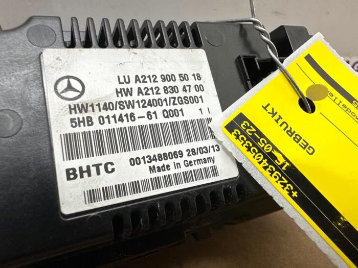 Panneau de commandes chauffage Mercedes E-Klasse