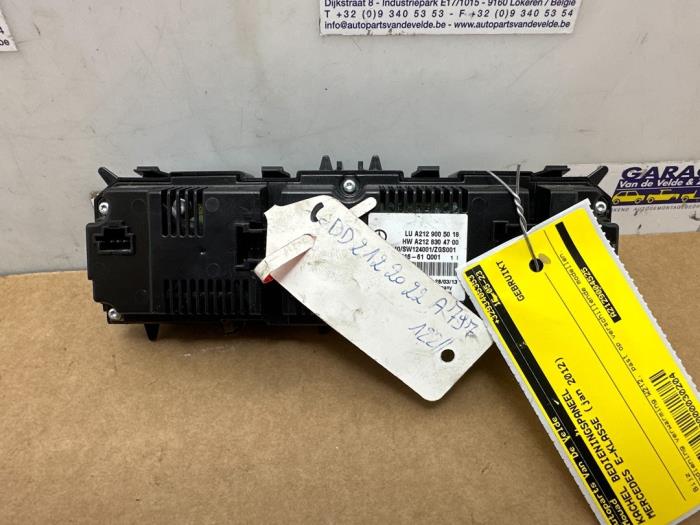 Panneau de commandes chauffage Mercedes E-Klasse