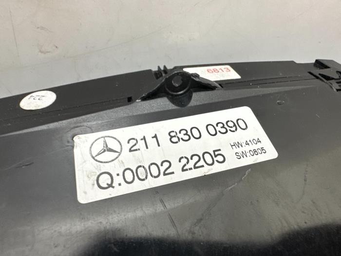 Heater control panel Mercedes E-Klasse