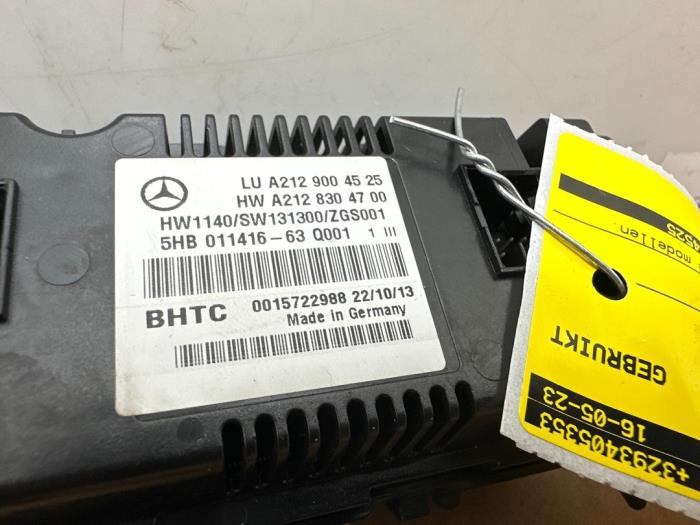 Panneau de commandes chauffage Mercedes E-Klasse