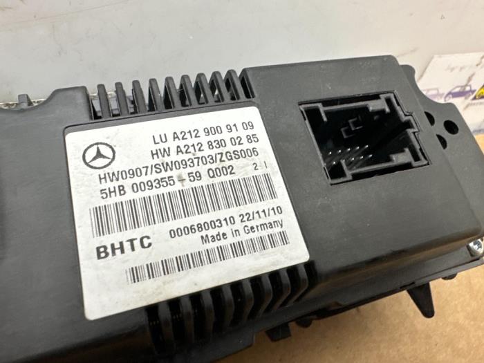 Panneau de commandes chauffage Mercedes E-Klasse