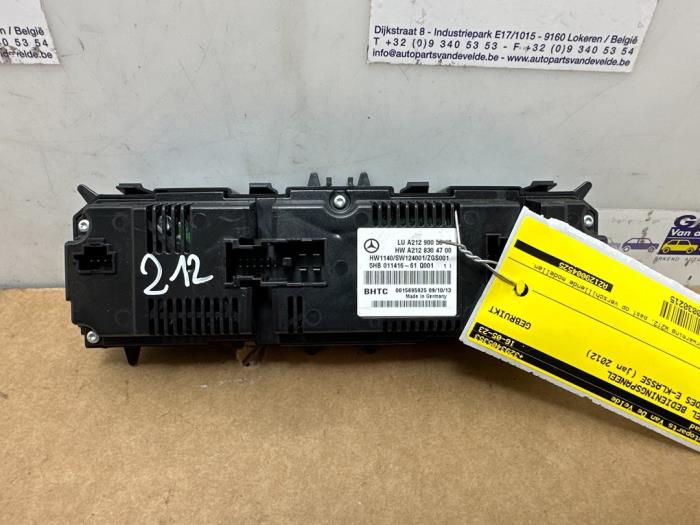 Panneau de commandes chauffage Mercedes E-Klasse
