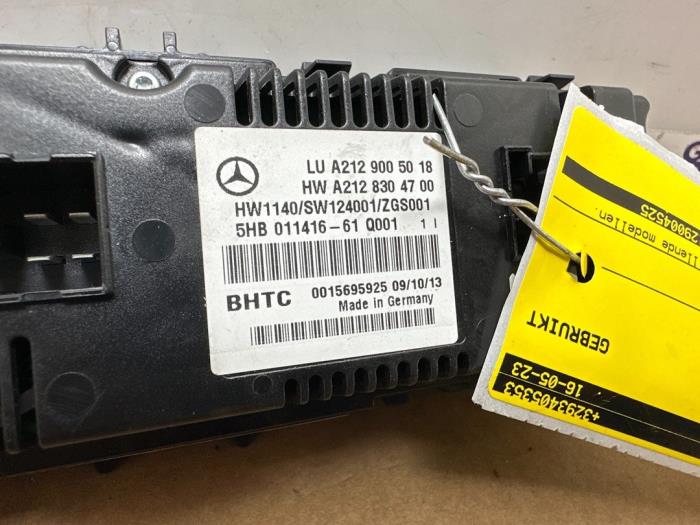 Panneau de commandes chauffage Mercedes E-Klasse